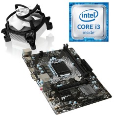 Kit Placa de baza MSI H110M PRO-VH, Intel Core i3 6100 3.7GHz, Cooler CPU Artic foto
