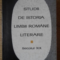 STUDII DE ISTORIA LIMBII ROMANE LITERARE. SECOLUL XIX-COLECTIV