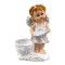 Statueta decorativa, Ingeras cu instrument muzical, 19 cm, 1777H-2