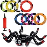 Joc de aruncare cu inele gonflabile pentru copii BESTTY, PVC, multicolor, 10 piese