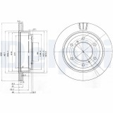 Disc frana Mitsubishi Pajero, Pajero II, Pajero III, Pajero III Canvas Top, Pajero IV, Pajero Sport I Motor 2.5 TDi, 2.5 TDi, 3.0, 300x22mm, 72.3