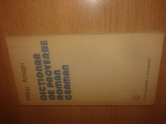 Dictionar de proverbe roman-german - Mihai Anutei (1982) foto