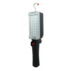 Lampa de lucru, 34 x LED, 220 V, acumulator, magnet, carlig agatare foto