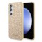 Husa Guess Glitter Script Samsung Galaxy S24 Plus cu sclipici, auriu, GUHCS24MHGGSHD