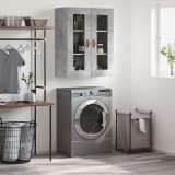 vidaXL Dulap cu montaj pe perete, gri beton, 69,5x34x90 cm 828456