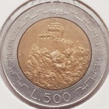 2647 San Marino 500 lire 1988 Fortifications &ndash; Second tower km 226