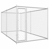 VidaXL Padoc pentru c&acirc;ini de exterior, 382 x 192 x 185 cm