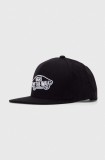 Vans șapcă din amestec de l&acirc;nă culoarea negru, cu imprimeu