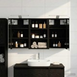 vidaXL Set dulap baie cu raft 3 pcs 90 x 10,5 x 50 cm Lemn compozit 3403673