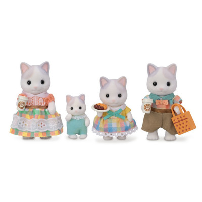 Figurine Sylvanian Families-Familia Pisicutelor Latte foto