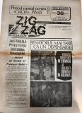 Zig Zag Magazin nr 36 Almanah 1990 16 pagini romana stare buna brosat