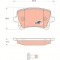 TRW GDB1622 COTEC set placute frana,frana disc
