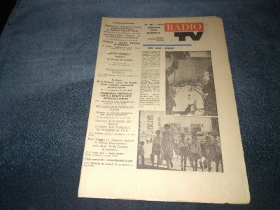 REVISTA RADIO TV NR 38 1974 foto