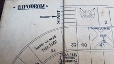 Tabla de joc vechi, Hipodrom, din perioada regalista foto