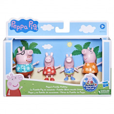 PEPPA PIG SET FIGURINE FAMILIA PIG IN VACANTA SuperHeroes ToysZone