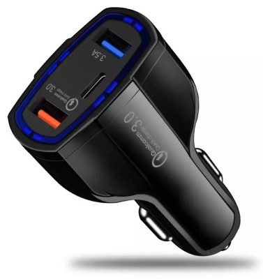 Incarcator auto 12-24V Fast Charge cu port USB, PD(Type-C) si QC3.0 - BK350 foto