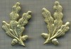 Y 1838 INSIGNA - MILITARA -PERECHE LAURI METALICI REVER -PENTRU COLECTIONARI