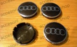 Capace Janta Audi 60mm/55mm, Set 4 Bucati, Plastic+Metal