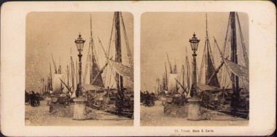 ST22N Triest, Molo S Carlo, stereoscopic photo foto
