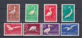 ROMANIA 1957 LP 448 FAUNA DIN DELTA DUNARII SERIE MNH