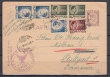 ROMANIA 1946 CARTE POSTALA CIRCULATA BUCURESTI-STUTTGART FRANCATA UZUALE MIHAI
