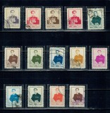 Iran 1955 - Uzuale Mohammad Reza Shah Pahlavi, personalități, serie stampilata