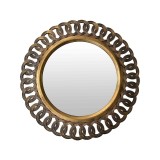 Cumpara ieftin Oglinda Antic mirror Pako World Auriu 50.8x50.8x5.3 cm