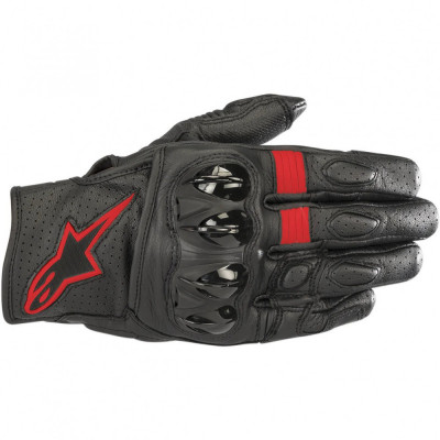 Manusi Moto Alpinestars Celer V2 Gloves, Negru/Rosu, Small foto