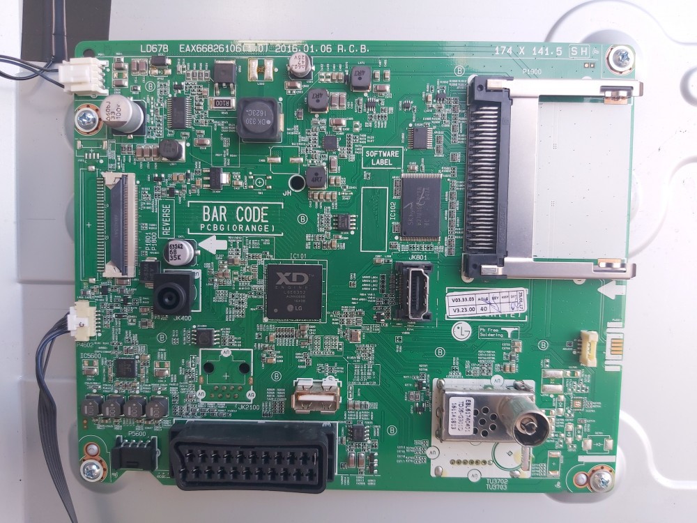 A-Carte Mère pour Écran de Télévision LG LCcape DUH, Bon Test