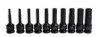 Set chei tubulare impact cu varf hexagonal H5-H19 mm ,set 10 piese