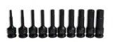 Set chei tubulare impact cu varf hexagonal H5-H19 mm ,set 10 piese