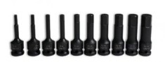 Set chei tubulare impact cu varf hexagonal H5-H19 mm ,set 10 piese