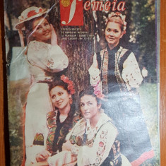 revista femeia august 1985-articol si foto ,localitatea greaca jud. giurgiu