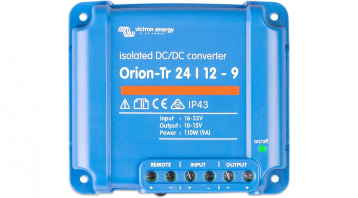 Convertor DC/DC Victron Energy Orion-Tr 24/12-9A (110W); 16-35V / 12V 9A; 110W