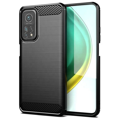 Husa pentru Xiaomi Mi 10T 5G / Mi 10T Pro 5G - Techsuit Carbon Silicone - Black foto