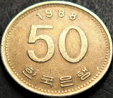 Moneda 50 WON - COREEA DE SUD, anul 1988 * cod 3454