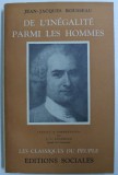 DE L &#039; INEGALITE PARMI LES HOMMES par JEAN - JACQUES ROUSSEAU , 1954