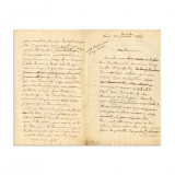 Paul Bataillard, scrisoare adresată lui Ion C. Brătianu și Eugen Carada, 1865 - D