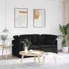 VidaXL Canapea modulară cu perne, negru, textil 3321239