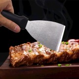 Spatula din otel inoxidabil BBQ cu maner din plastic, 24x10 cm