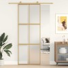 VidaXL Ușă glisantă, auriu, 76x205 cm, sticlă ESG mată și aluminiu 155157
