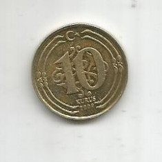 No(2) moneda-Turcia -10 kurus 2009