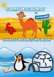 Carte de colorat cu abtibilduri - Animale polare si din desert - Ars Libri