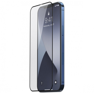 Folie Sticla Tempered Glass Apple iPhone 14 Pro 6.1 Full Glue Fullcover Black foto