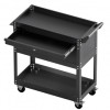 Carucior cu 4 niveluri pentru scule, Vivatechnix max 160 kg, 4 x roti, 830 x 350 x 826 mm, 1 sertar cu cheie, carlige laterale