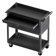 Carucior cu 4 niveluri pentru scule, Vivatechnix max 160 kg, 4 x roti, 830 x 350 x 826 mm, 1 sertar cu cheie, carlige laterale