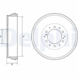 DELPHI BF537 Tambur frana