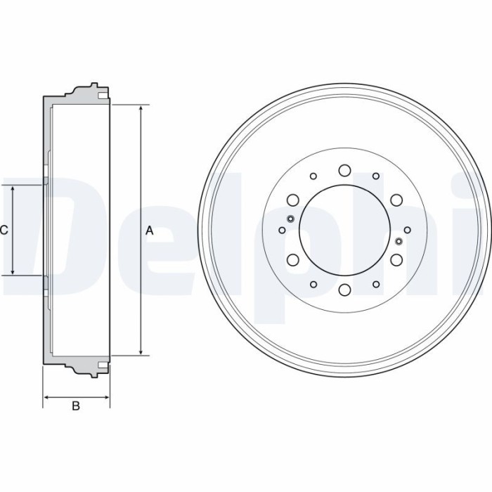 DELPHI BF537 Tambur frana