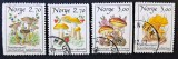 Ciuperci - Norvegia 1987-1989 - Set Complet 4 Timbre Individuale Floră &amp; Botanică (Ștampilat) CP1_II