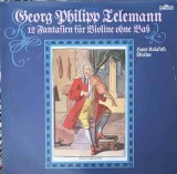 Disc vinil, LP. 12 Fantasien F&uuml;r Violine Ohne Bass. SET 2 DISCURI VINIL-Georg Philipp Telemann, Hans Kalaf-240568, Intercord